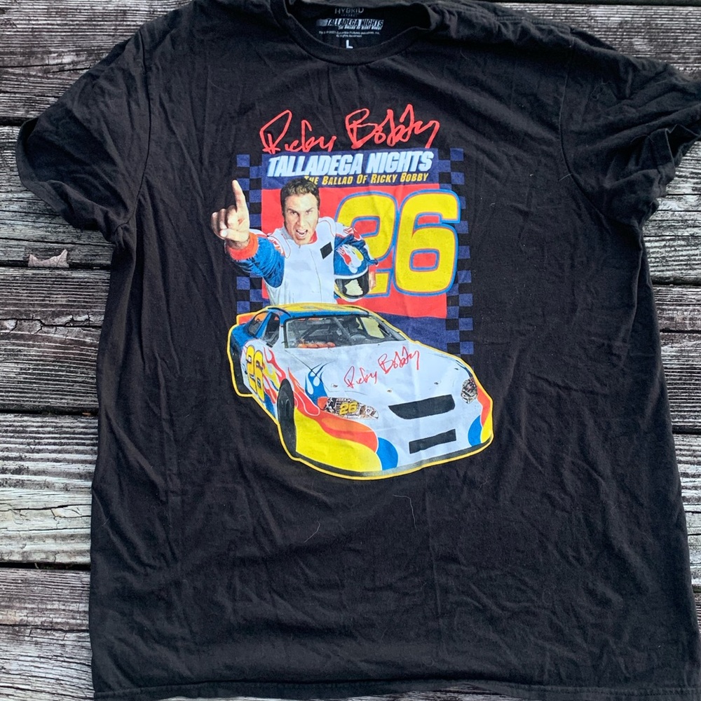 Talladega Nights Ricky Bobby NASCAR themed Tee